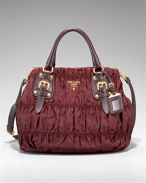 prada shoulder bag ruched|Prada outlet shoulder bags.